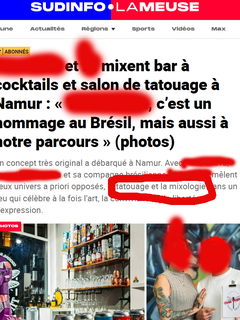 FR/EN -Tattoo & Alcool? Non merci, c'est un risque sérieux de santé.